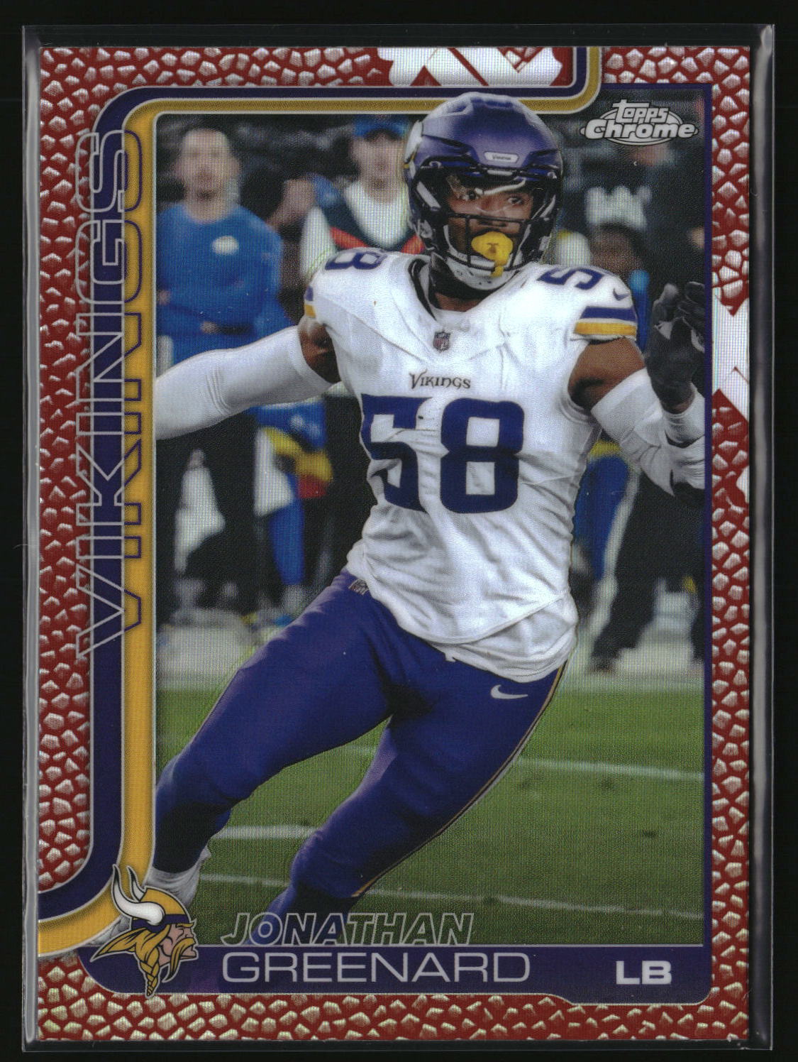 Jonathan Greenard 2025 Topps Chrome Football Leather Refractor #197
