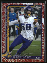 Jonathan Greenard 2025 Topps Chrome Football Leather Refractor #197