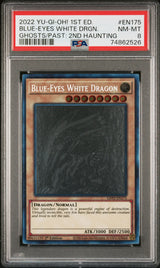 Blue-Eyes White Dragon (Ghost Rare) #GFP2-EN175 PSA 8