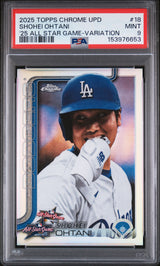Shohei Ohtani 2025 Topps Chrome Update 2025 All-Star Game #ASGC-18b PSA 9
