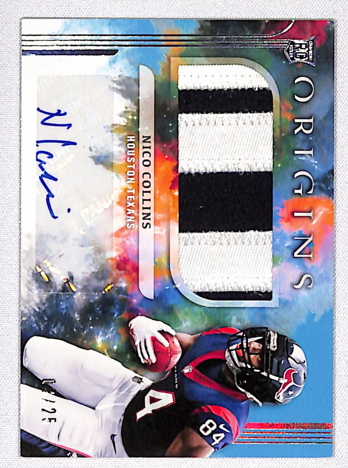 Nico Collins 2021 Panini Origins Turquoise #179 #/25