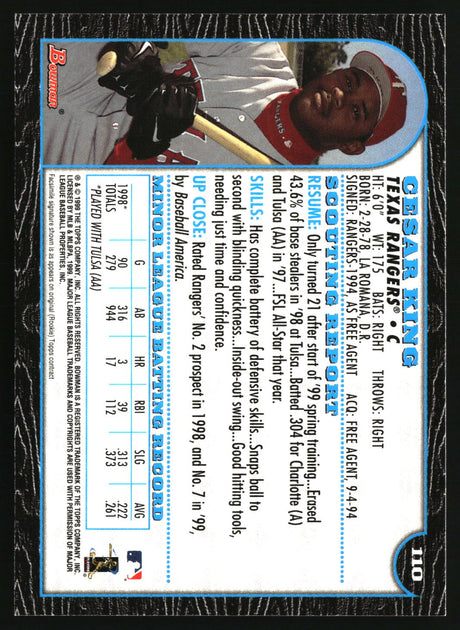 Cesar King 1999 Bowman #110
