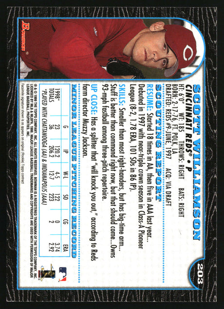 Scott Williamson 1999 Bowman #203