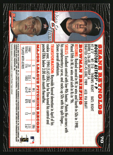 Shane Reynolds 1999 Bowman #70