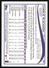 Charlie Blackmon 2025 Topps Holiday Topps Originals 2025 Foil Buybacks #20