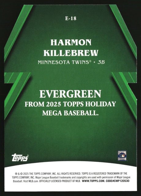 Harmon Killebrew 2025 Topps Holiday Evergreen #E-18