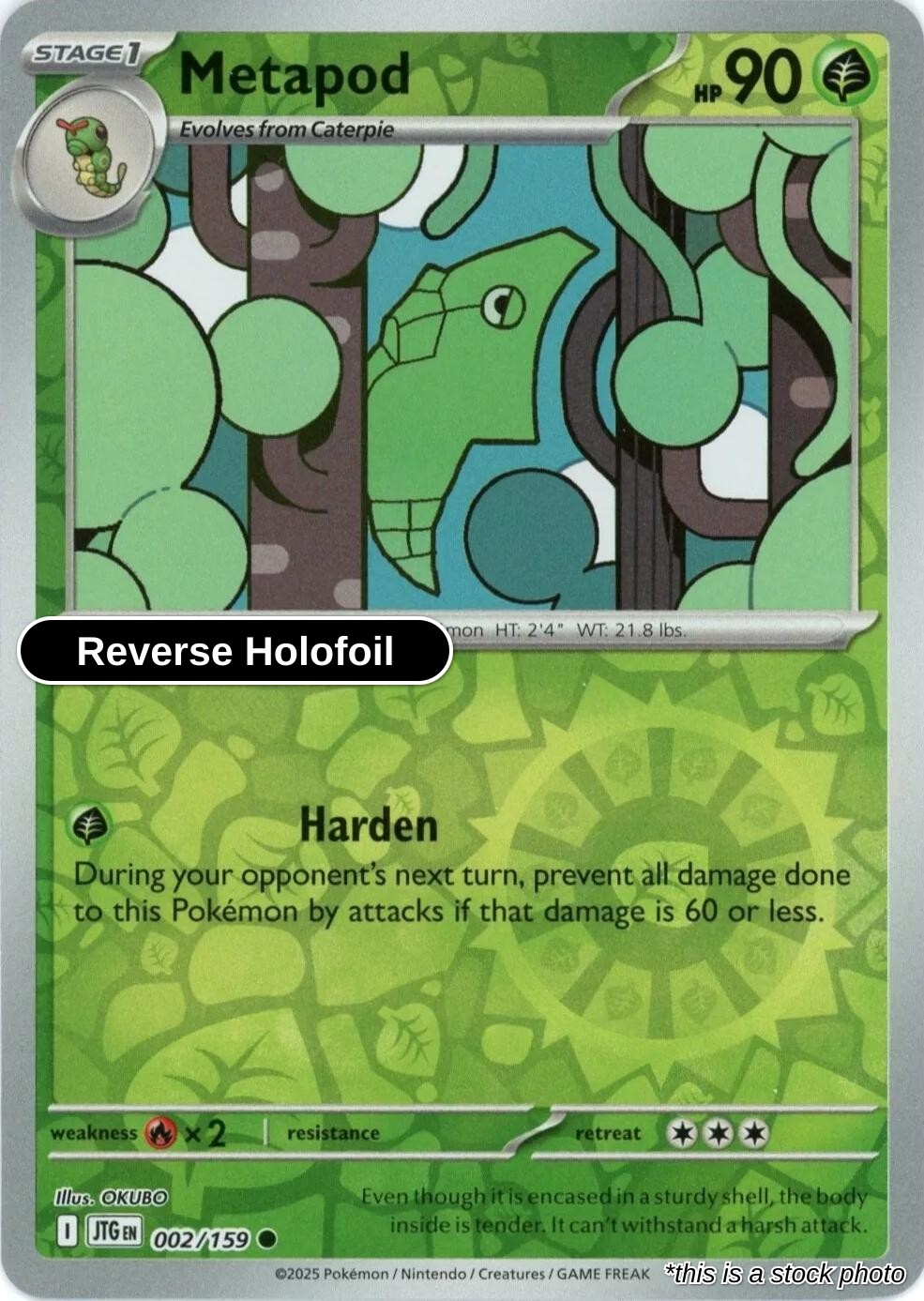 Metapod - 002/159 - [JTG - SV09: Journey Together] - Reverse Holofoil
