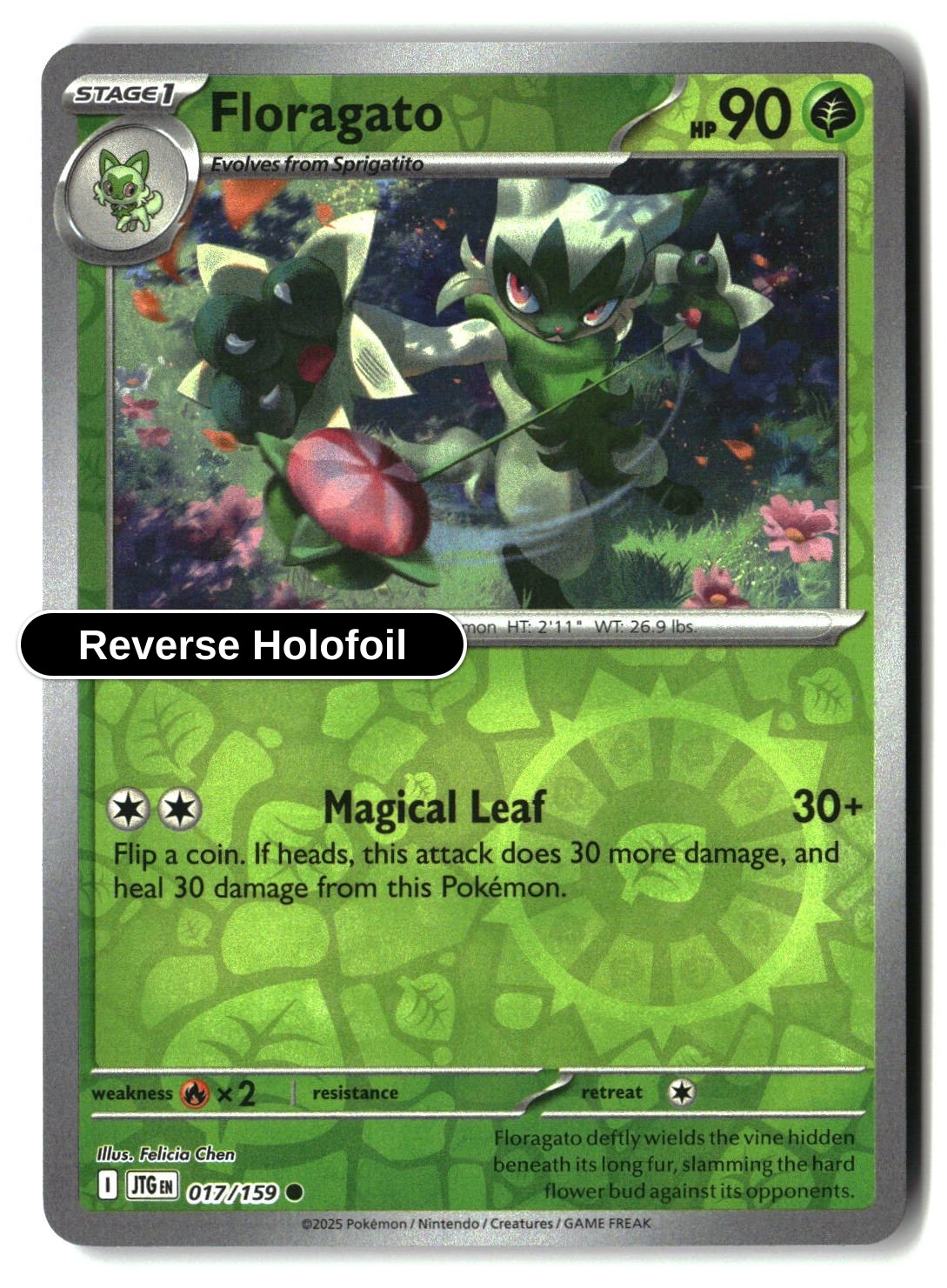 Floragato - 017/159 - [JTG - SV09: Journey Together] - Reverse Holofoil