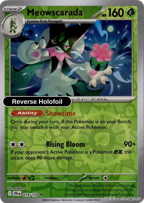 Meowscarada - 018/159 - [JTG - SV09: Journey Together] - Reverse Holofoil