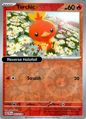 Torchic - 022/159 - [JTG - SV09: Journey Together] - Reverse Holofoil