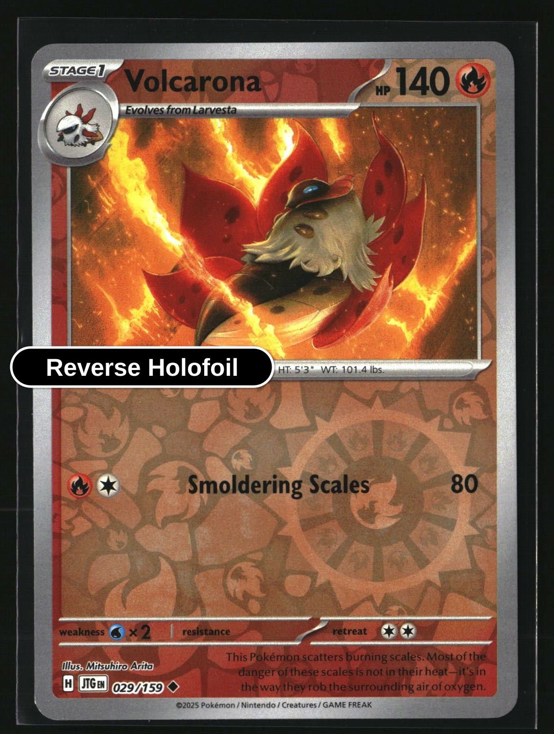 Volcarona - 029/159 - [JTG - SV09: Journey Together] - Reverse Holofoil
