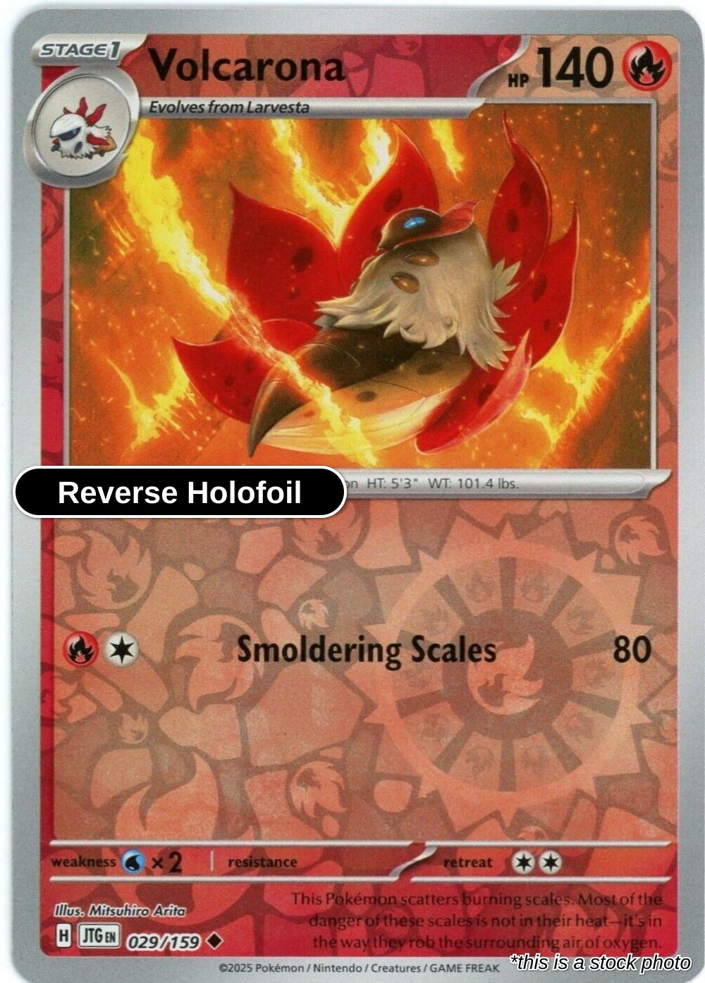 Volcarona - 029/159 - [JTG - SV09: Journey Together] - Reverse Holofoil