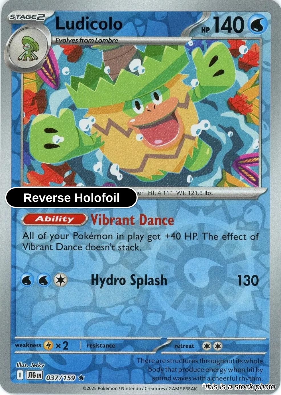 Ludicolo - 037/159 - [JTG - SV09: Journey Together] - Reverse Holofoil
