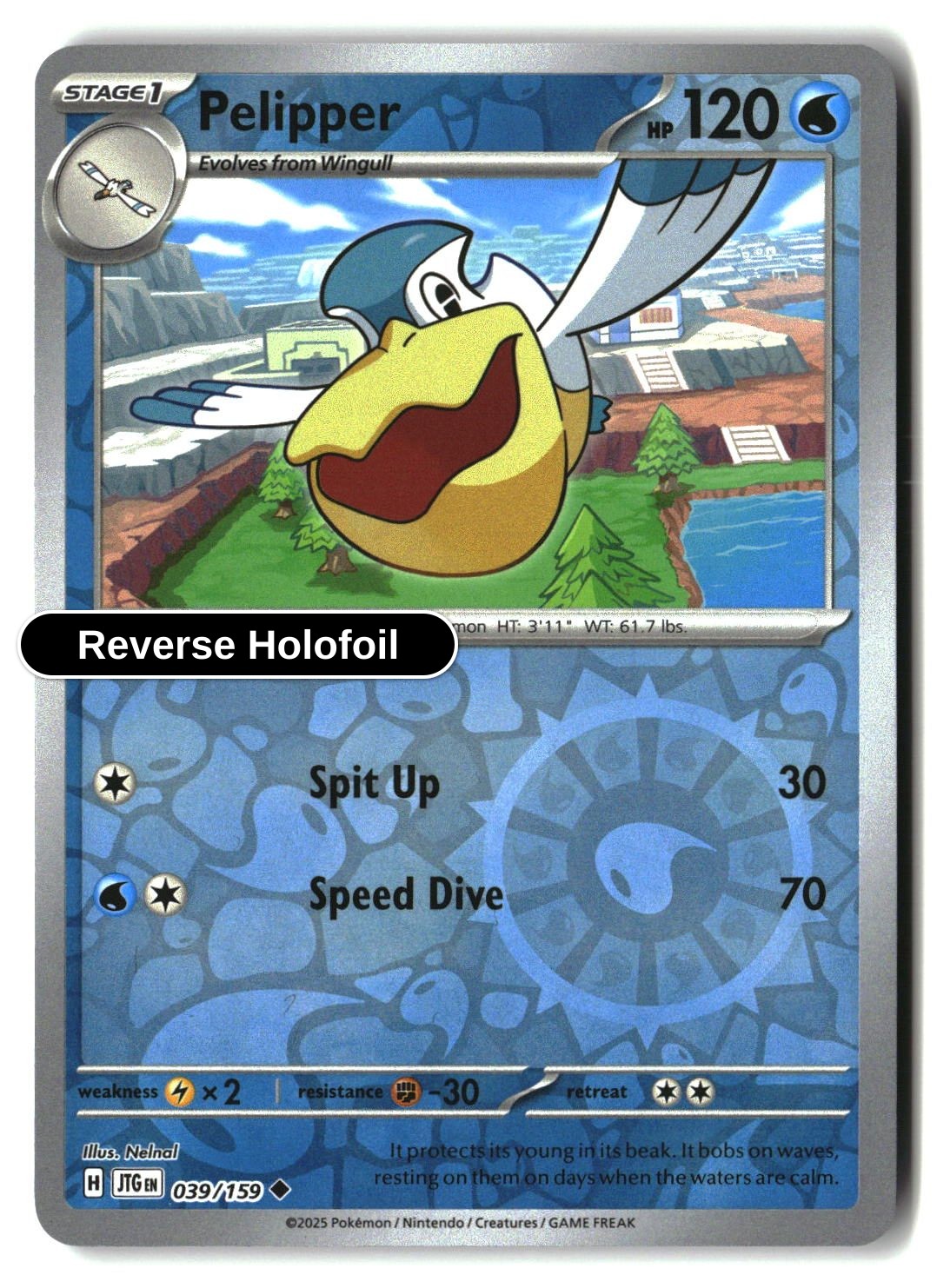 Pelipper - 039/159 - [JTG - SV09: Journey Together] - Reverse Holofoil