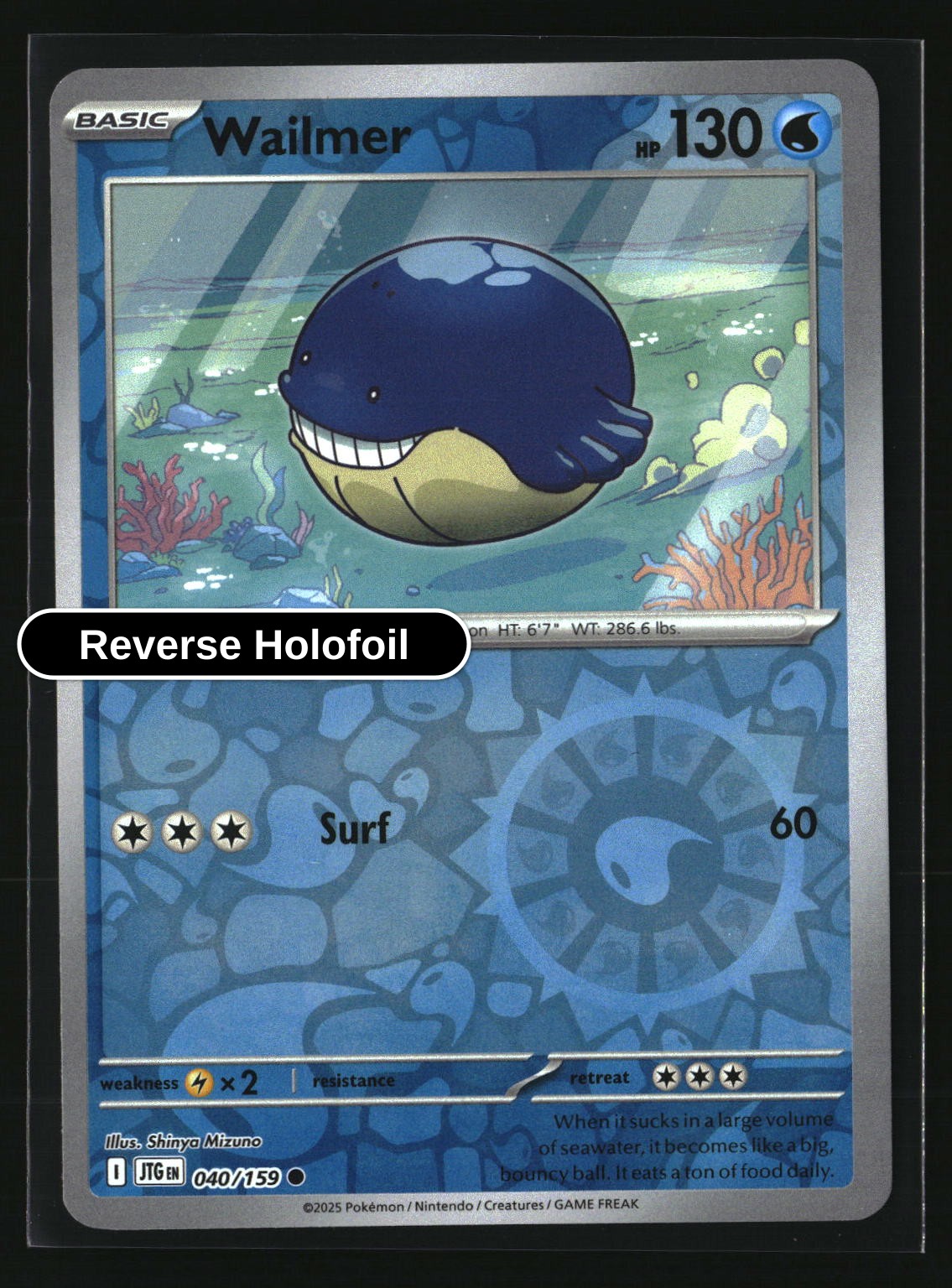 Wailmer - 040/159 - [JTG - SV09: Journey Together] - Reverse Holofoil