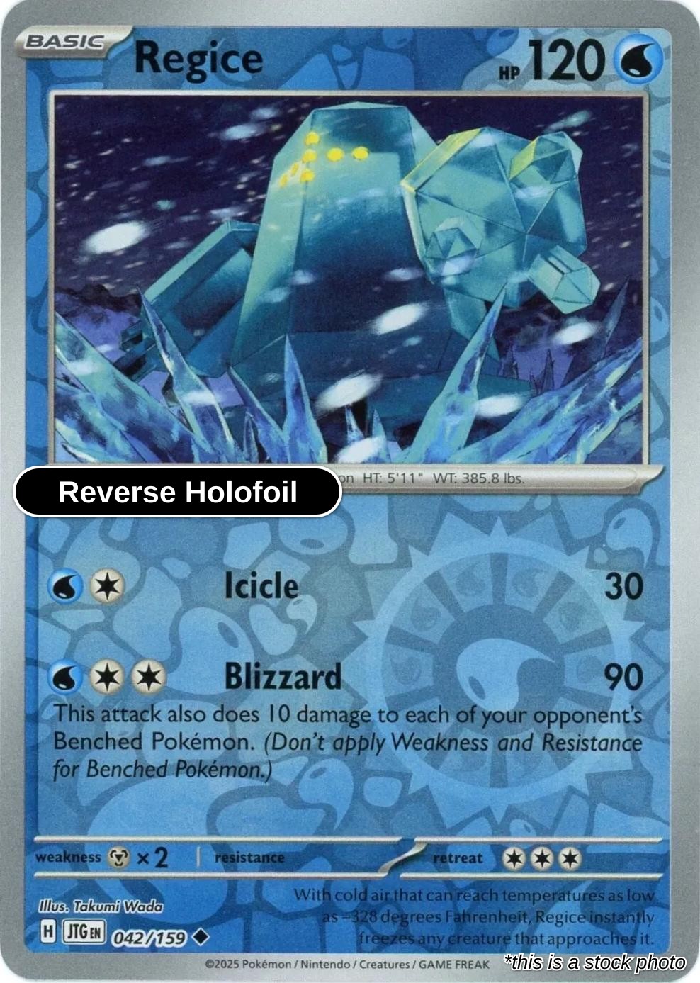 Regice - 042/159 - [JTG - SV09: Journey Together] - Reverse Holofoil