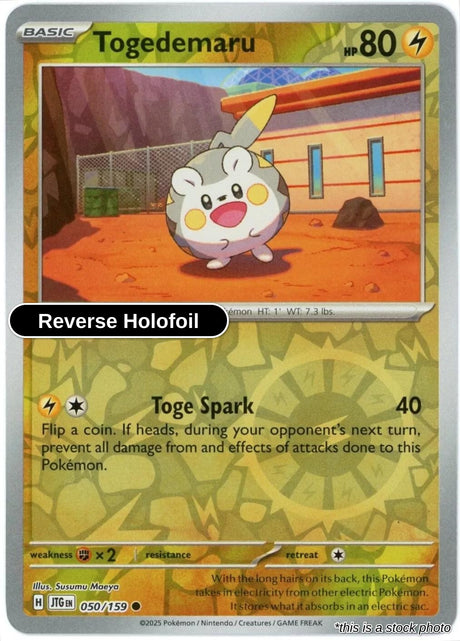 Togedemaru - 050/159 - [JTG - SV09: Journey Together] - Reverse Holofoil