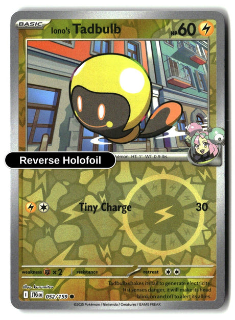 Iono's Tadbulb - 052/159 - [JTG - SV09: Journey Together] - Reverse Holofoil