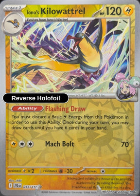 Iono's Kilowattrel - 055/159 - [JTG - SV09: Journey Together] - Reverse Holofoil