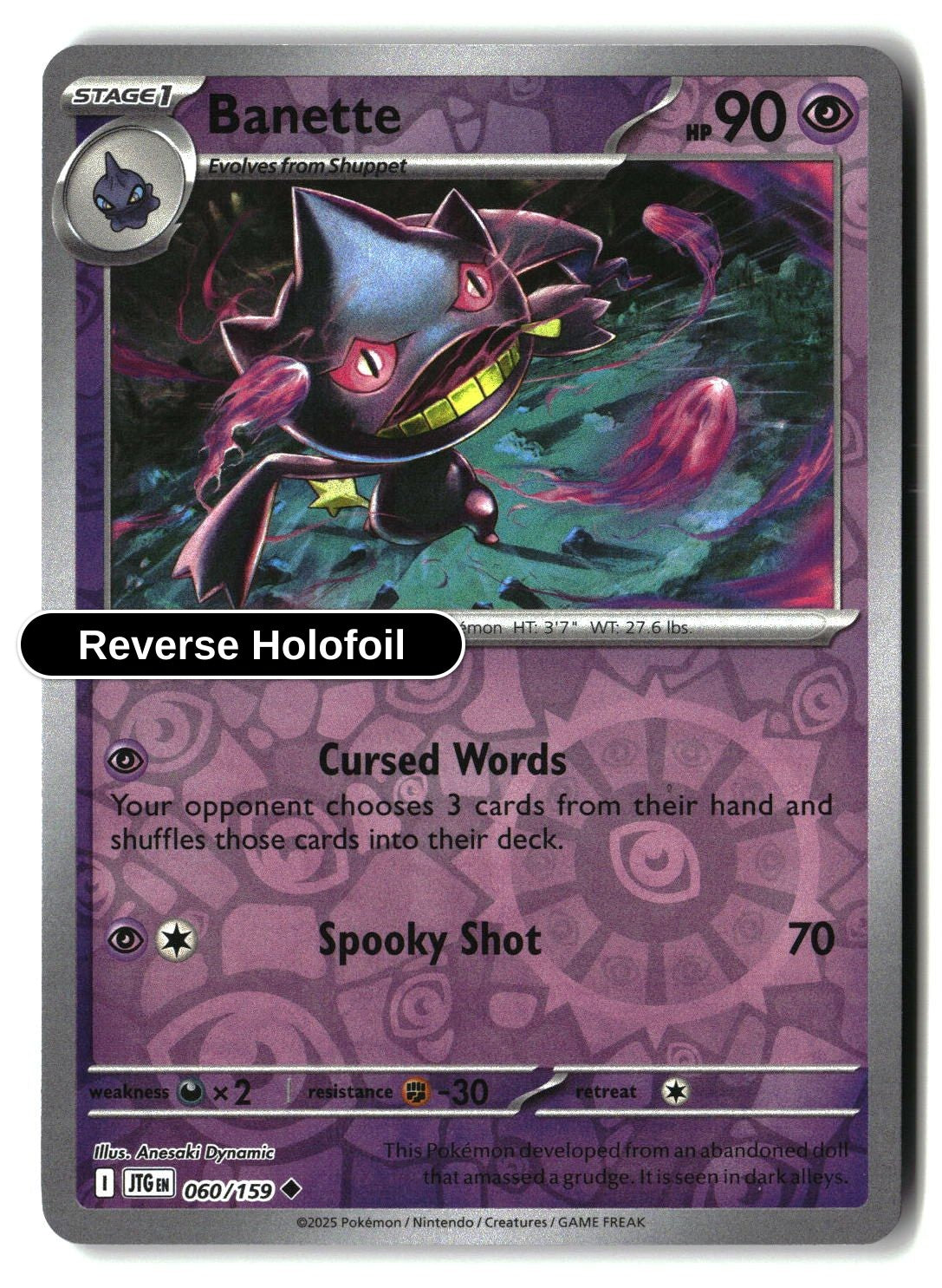 Banette - 060/159 - [JTG - SV09: Journey Together] - Reverse Holofoil