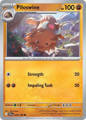 Piloswine - 078/159 - [JTG - SV09: Journey Together]
