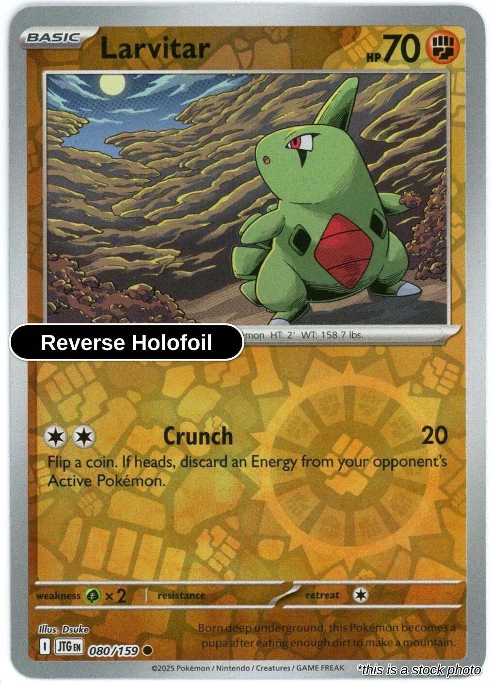 Larvitar - 080/159 - [JTG - SV09: Journey Together] - Reverse Holofoil