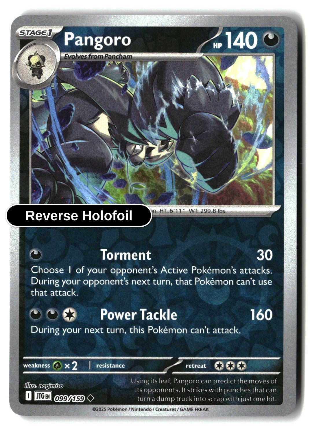 Pangoro - 099/159 - [JTG - SV09: Journey Together] - Reverse Holofoil