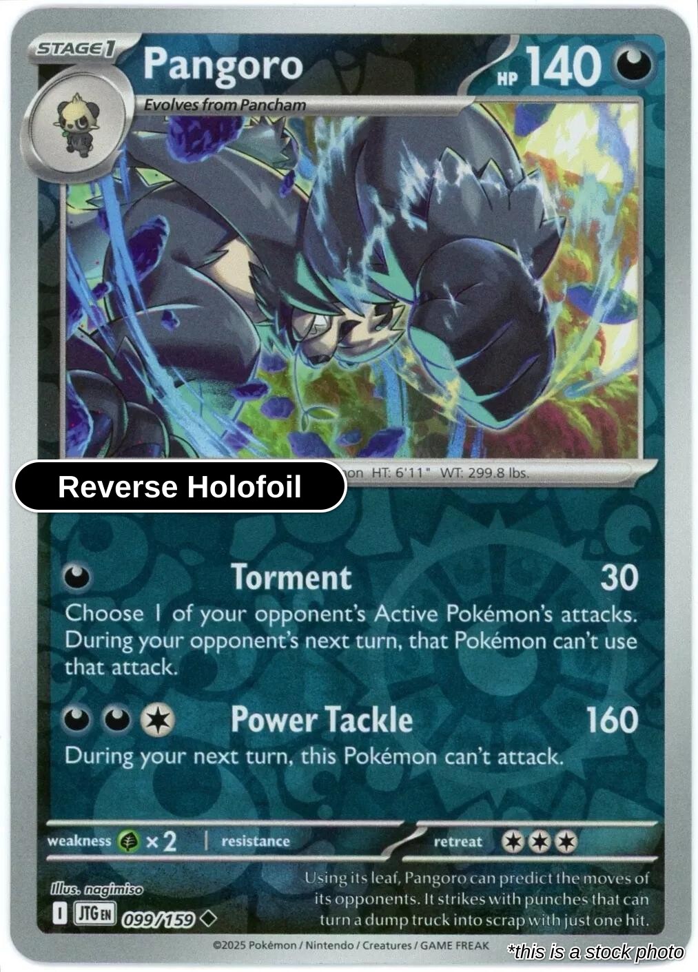 Pangoro - 099/159 - [JTG - SV09: Journey Together] - Reverse Holofoil