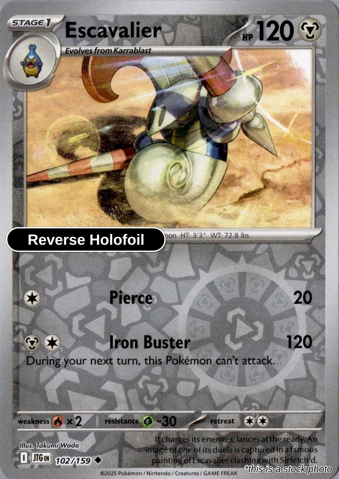 Escavalier - 102/159 - [JTG - SV09: Journey Together] - Reverse Holofoil