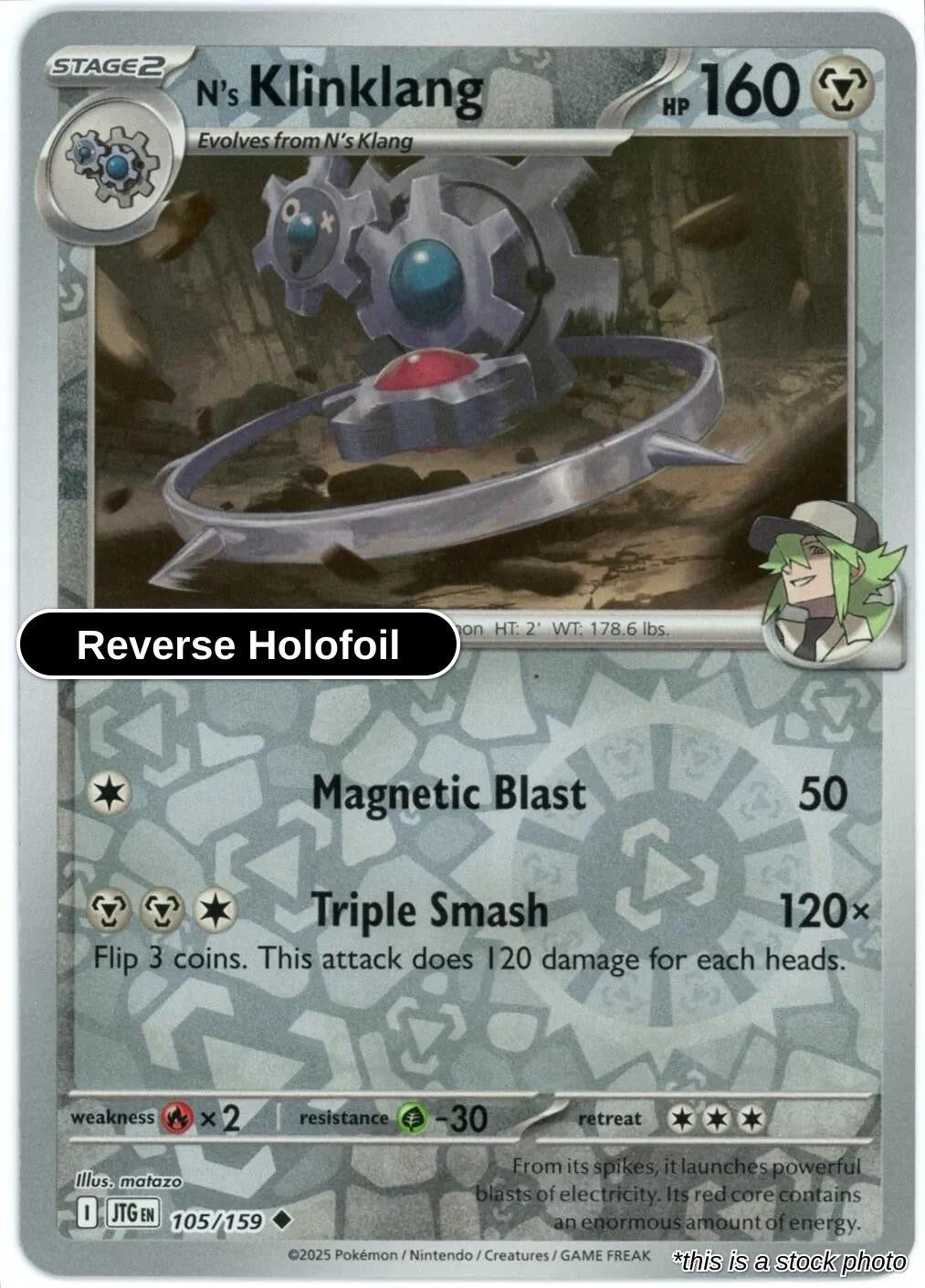 N's Klinklang - 105/159 - [JTG - SV09: Journey Together] - Reverse Holofoil