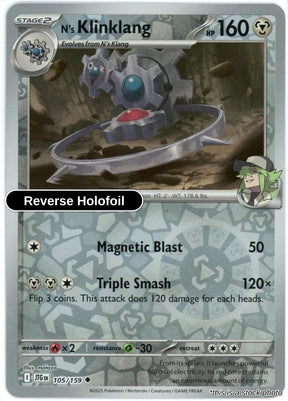 N's Klinklang - 105/159 - [JTG - SV09: Journey Together] - Reverse Holofoil