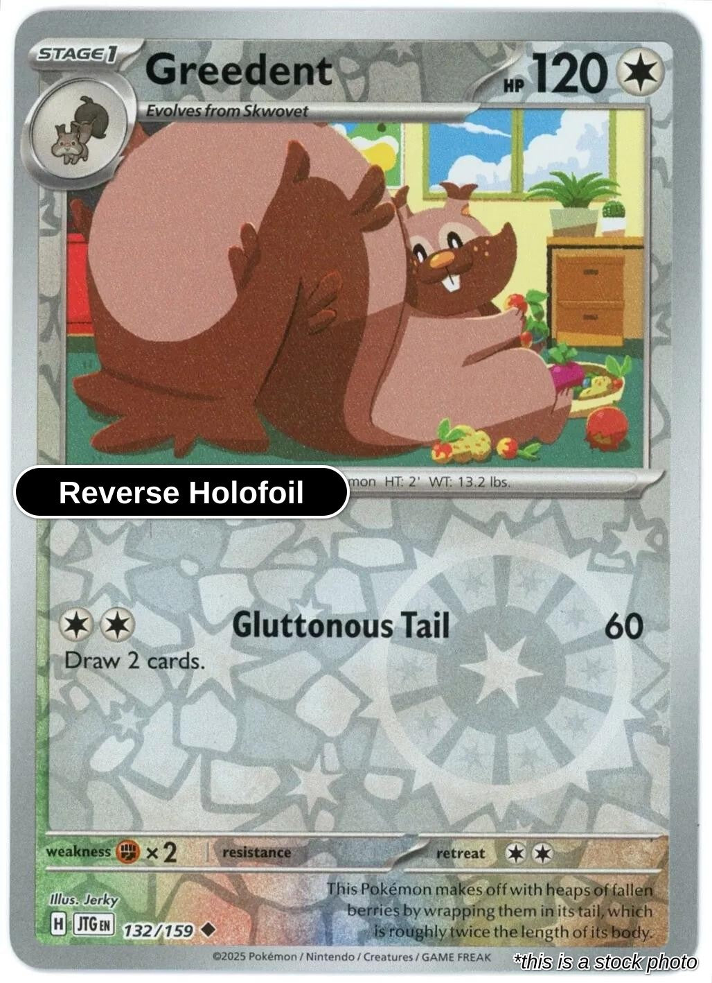Greedent - 132/159 - [JTG - SV09: Journey Together] - Reverse Holofoil