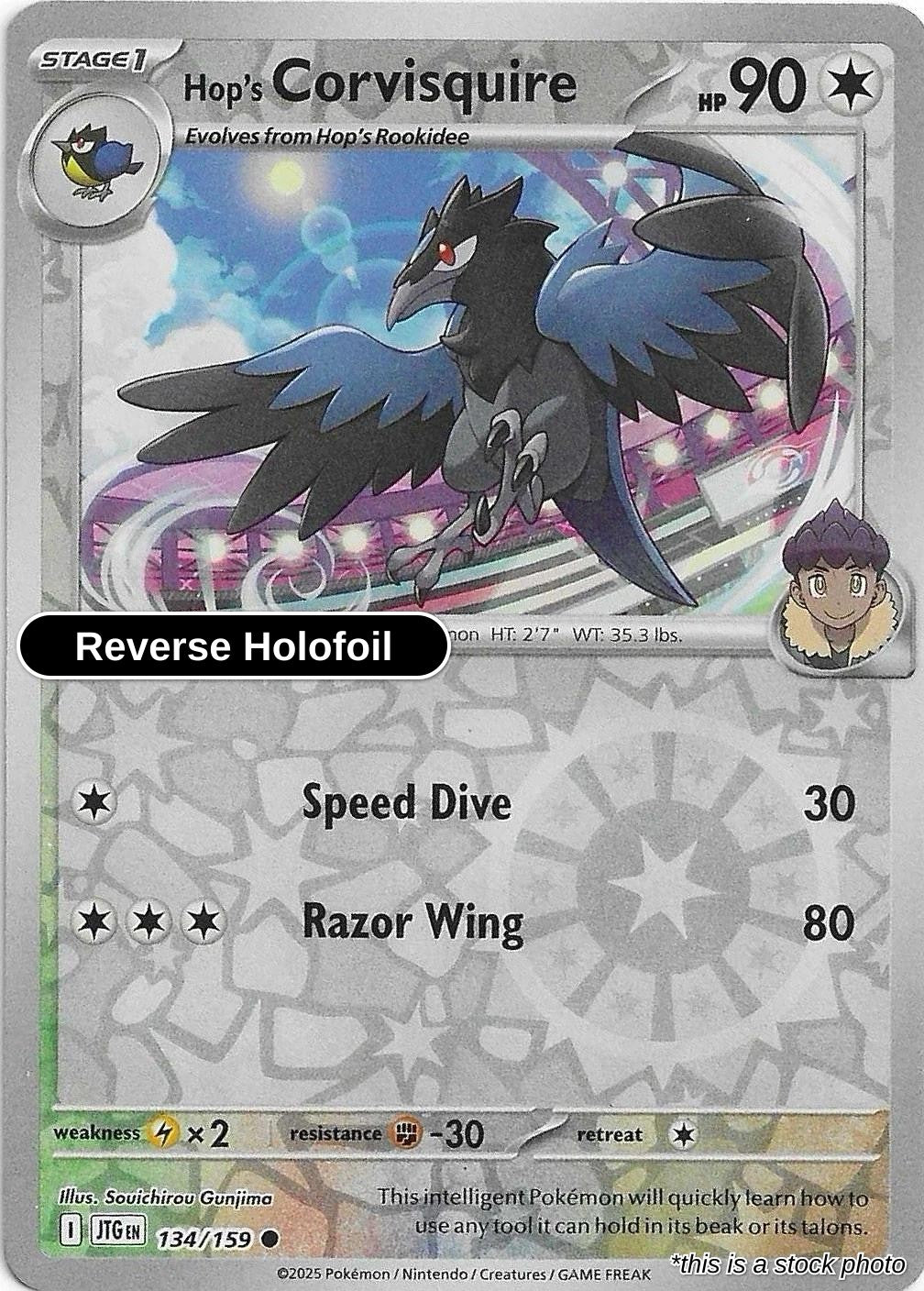 Hop's Corvisquire - 134/159 - [JTG - SV09: Journey Together] - Reverse Holofoil