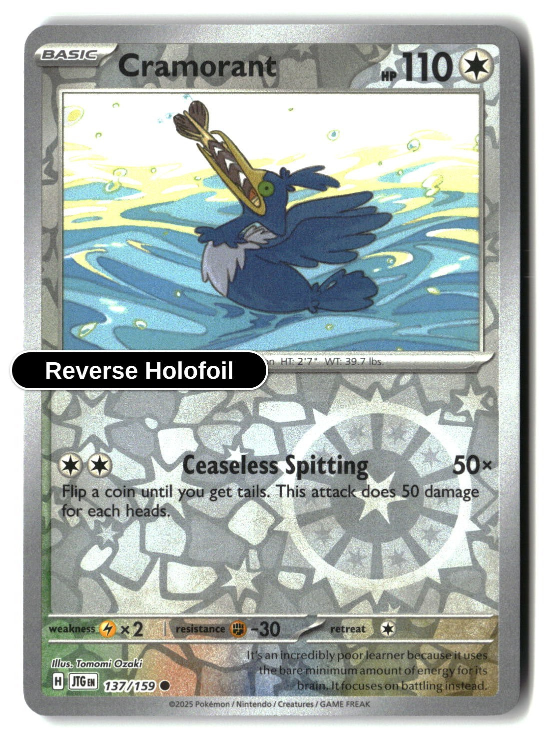 Cramorant - 137/159 - [JTG - SV09: Journey Together] - Reverse Holofoil