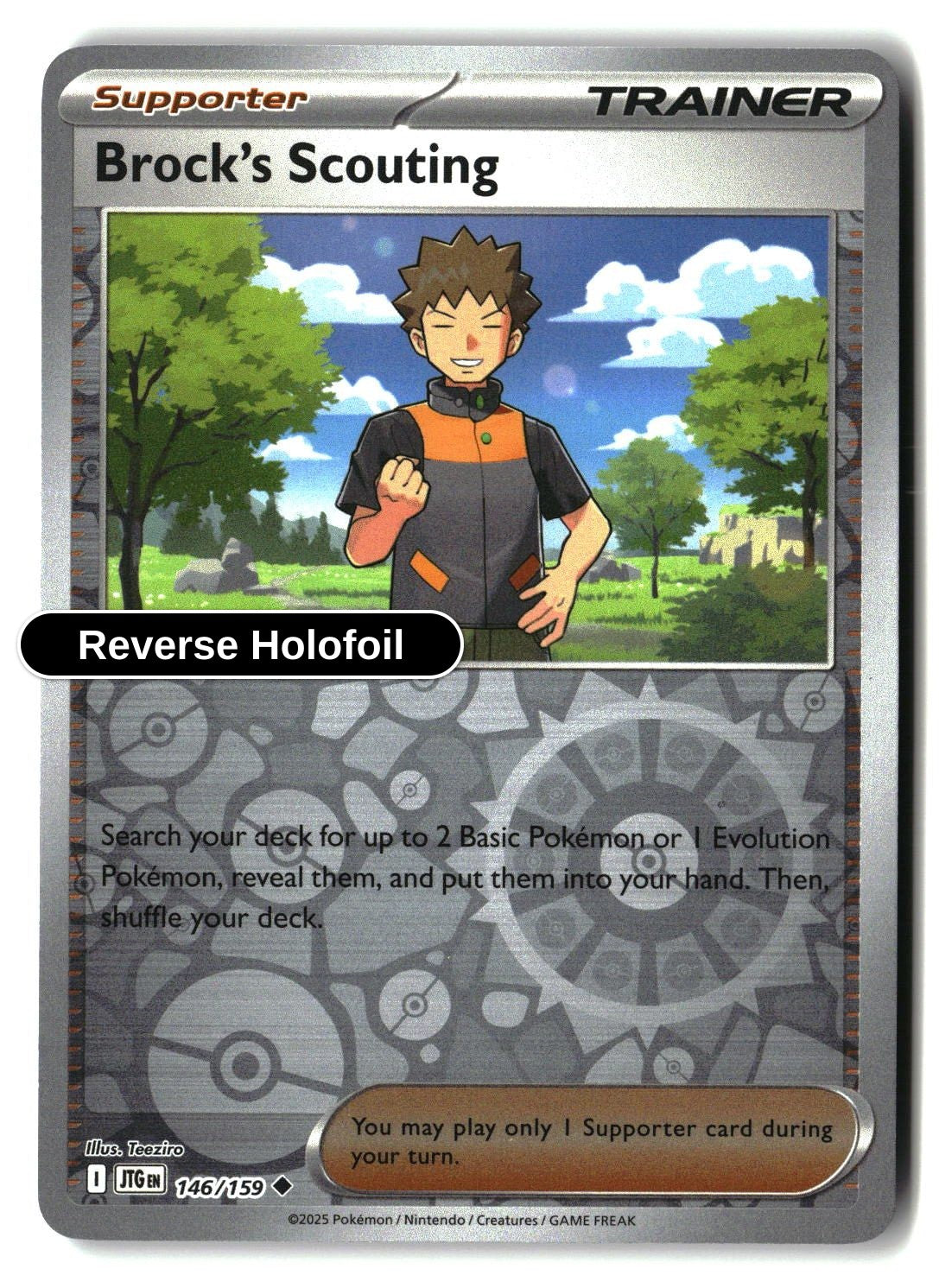Brock's Scouting - 146/159 - [JTG - SV09: Journey Together] - Reverse Holofoil
