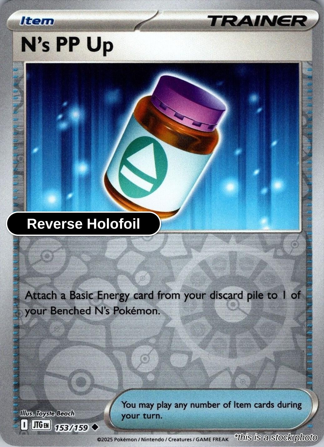 N's PP Up - 153/159 - [JTG - SV09: Journey Together] - Reverse Holofoil