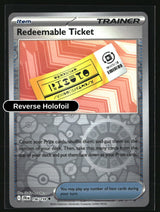 Redeemable Ticket - 156/159 - [JTG - SV09: Journey Together] - Reverse Holofoil