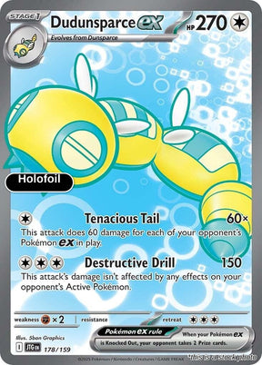 Dudunsparce ex - 178/159