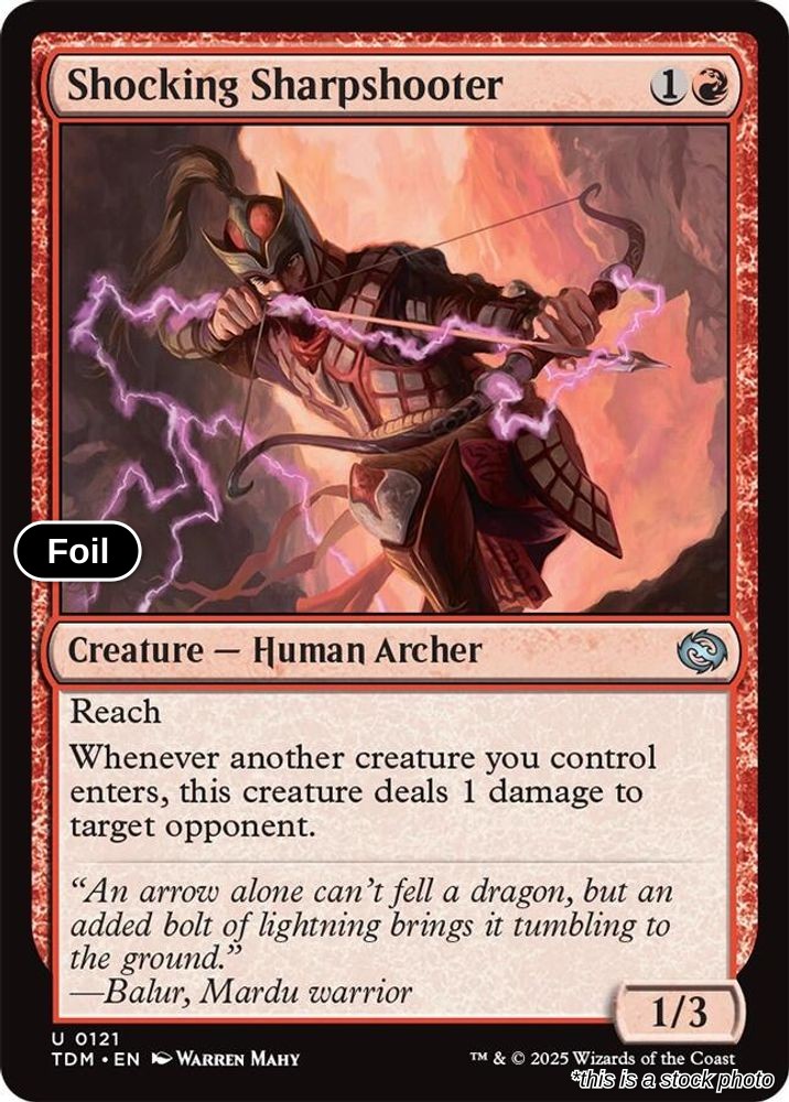 Shocking Sharpshooter - 121 - [TDM - Tarkir: Dragonstorm] - Foil