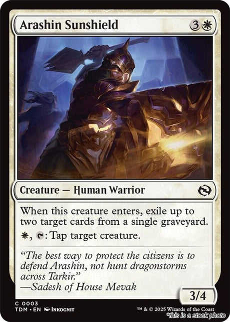 Arashin Sunshield - 3 - [TDM - Tarkir: Dragonstorm]