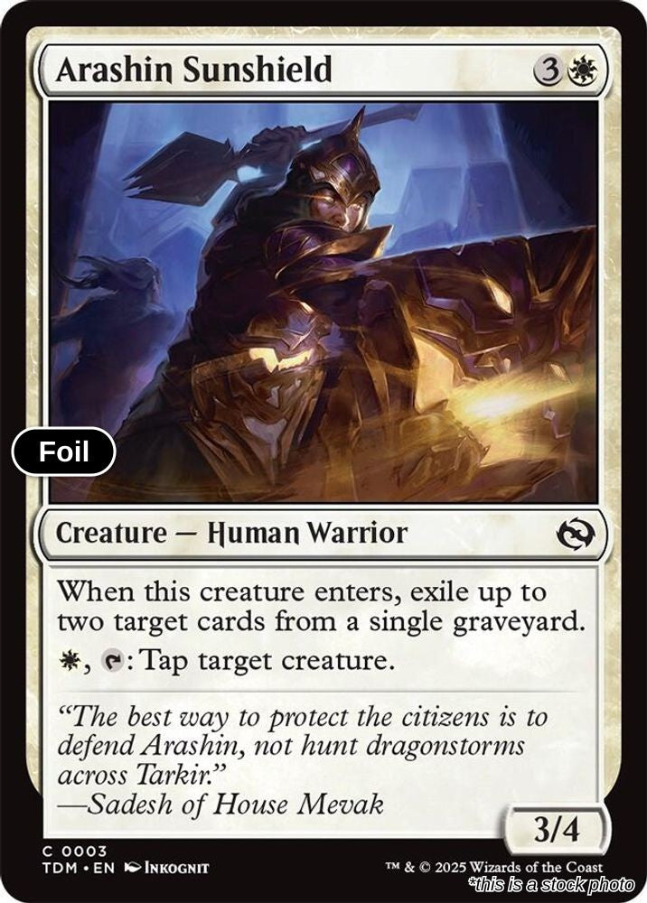 Arashin Sunshield - 3 - [TDM - Tarkir: Dragonstorm] - Foil