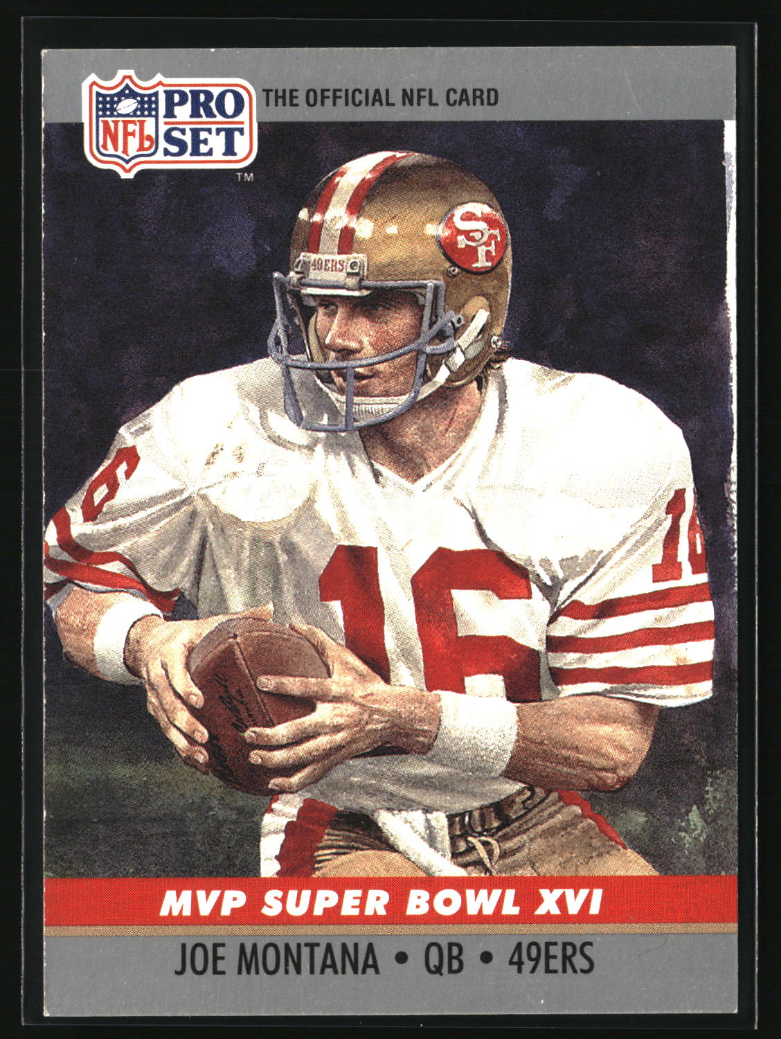 Joe Montana 1990 Pro Set Super Bowl MVP Collectibles #16