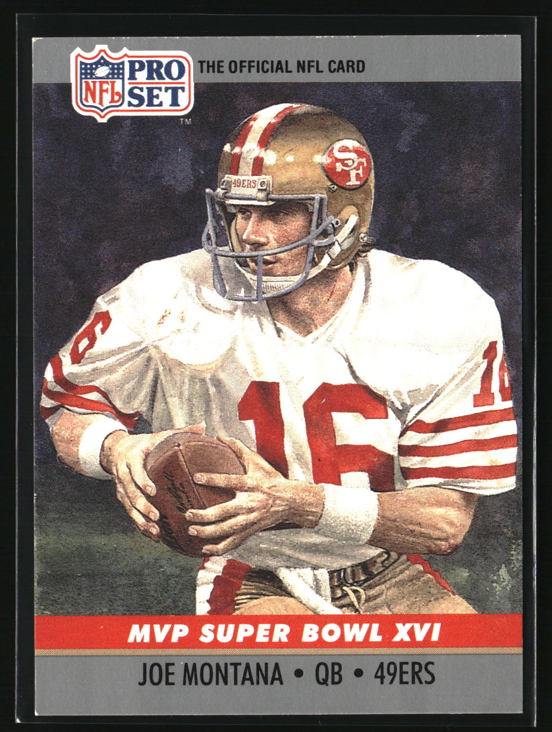 Joe Montana 1990 Pro Set Super Bowl MVP Collectibles #16