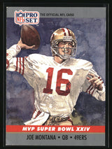 Joe Montana 1990 Pro Set Super Bowl MVP Collectibles #24