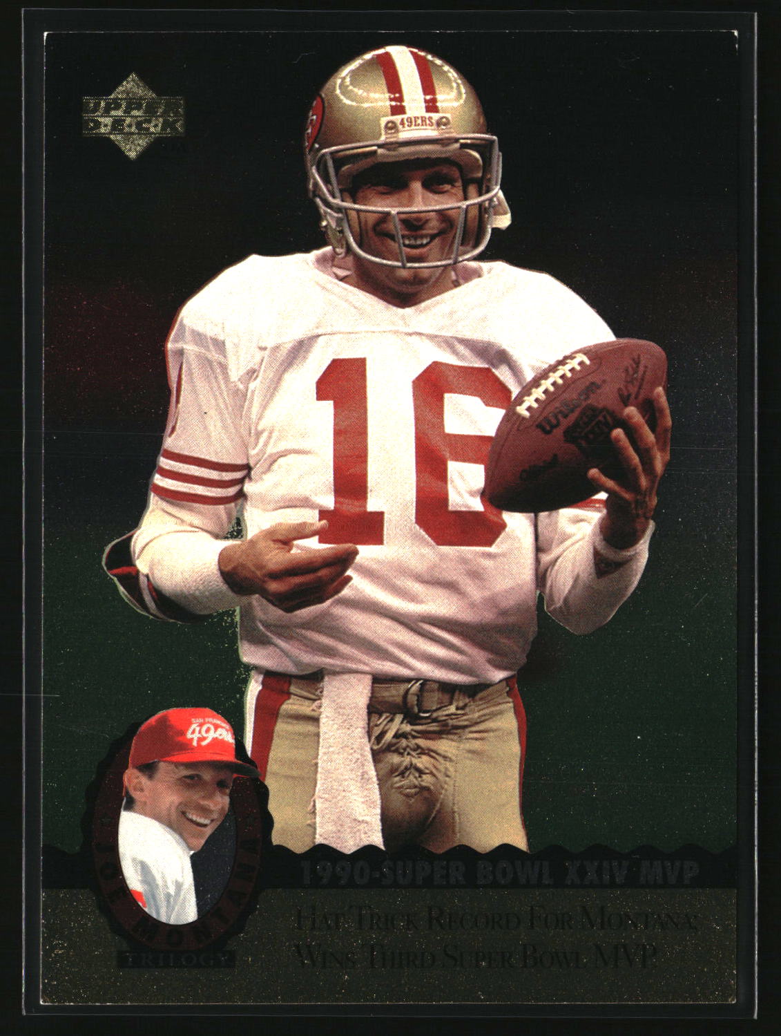 Joe Montana 1995 Upper Deck Joe Montana Trilogy #MT14