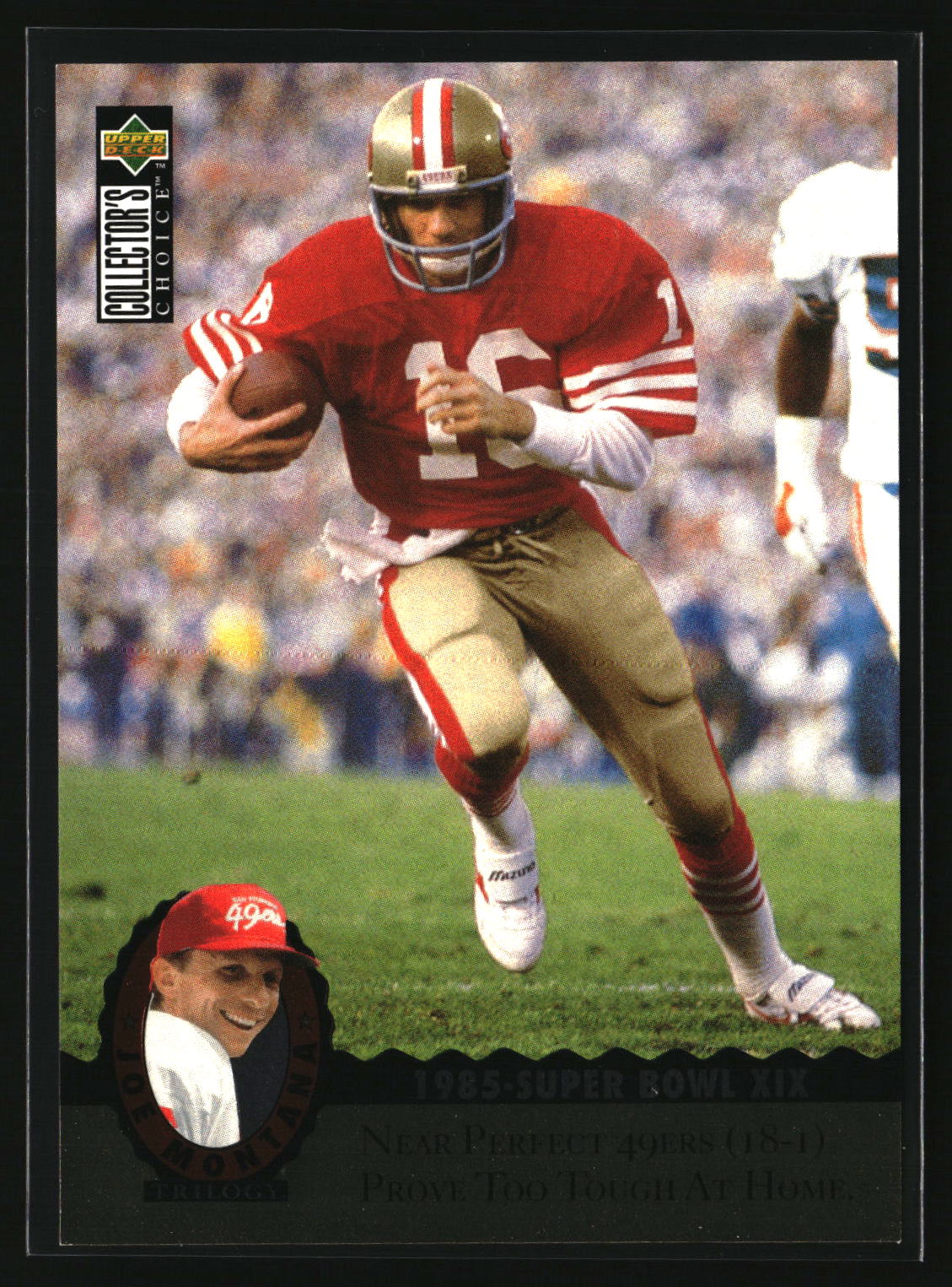 Joe Montana 1995 Collector's Choice Joe Montana Trilogy #MT7