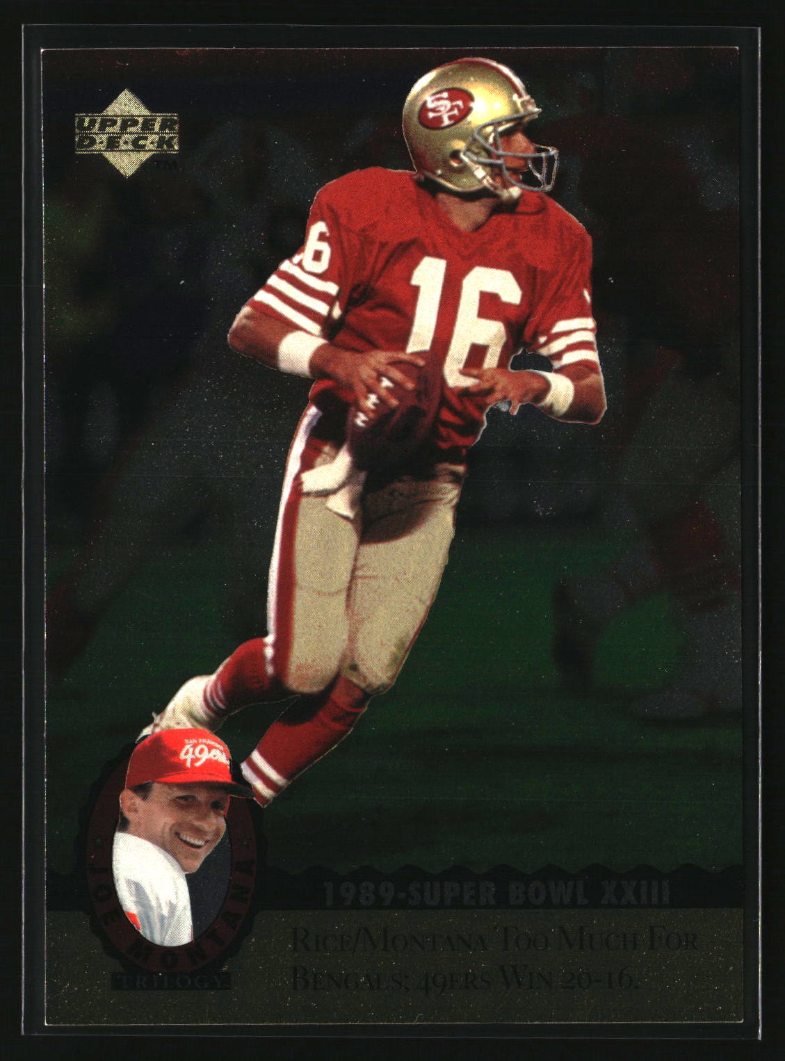 Joe Montana 1995 Upper Deck Joe Montana Trilogy #MT10