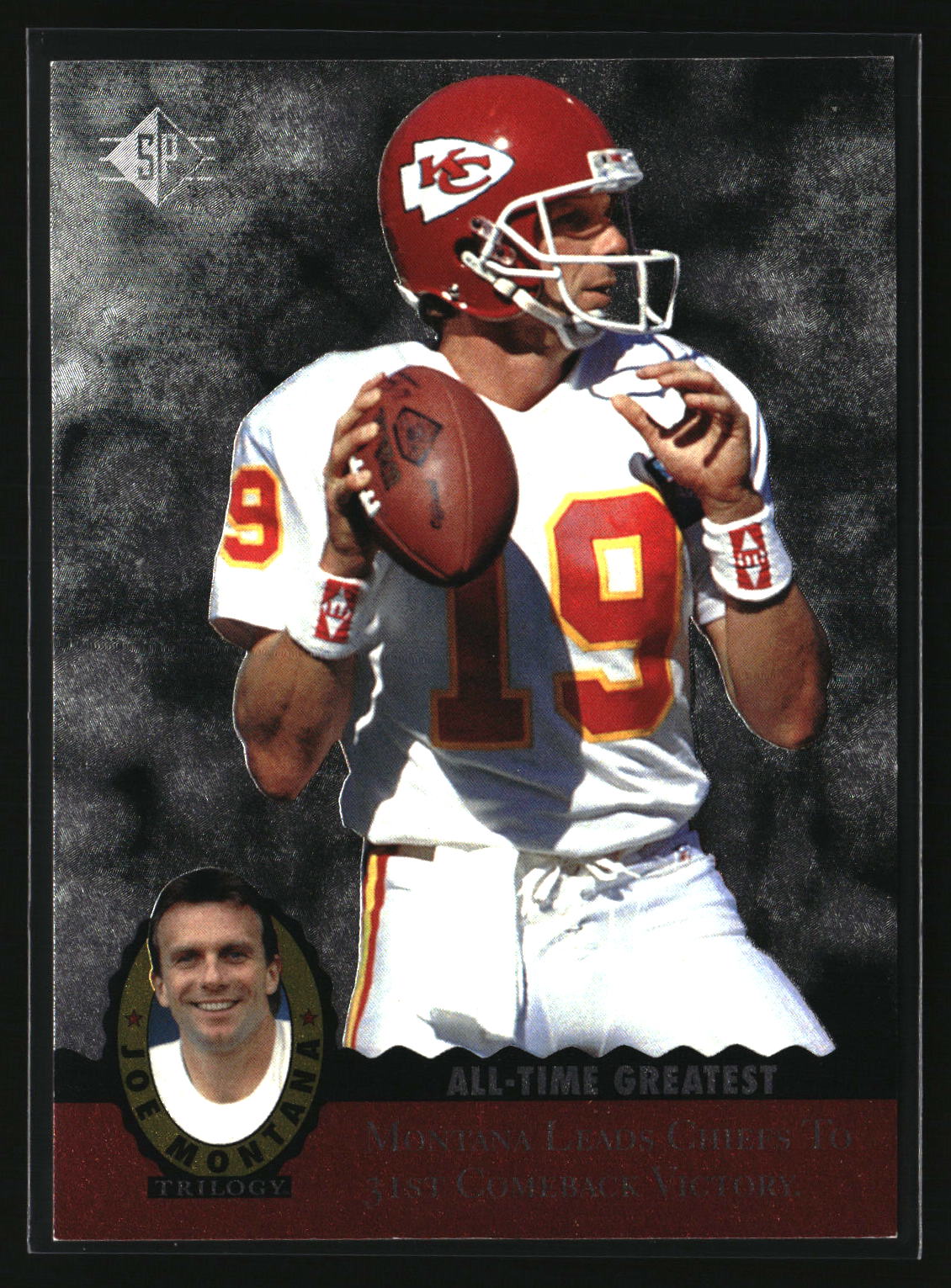 Joe Montana 1995 SP Joe Montana Trilogy #MT19