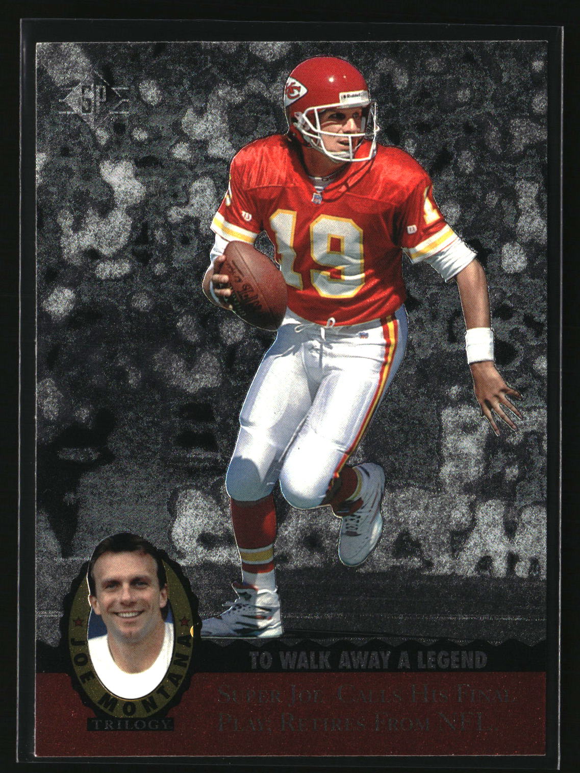 Joe Montana 1995 SP Joe Montana Trilogy #MT20