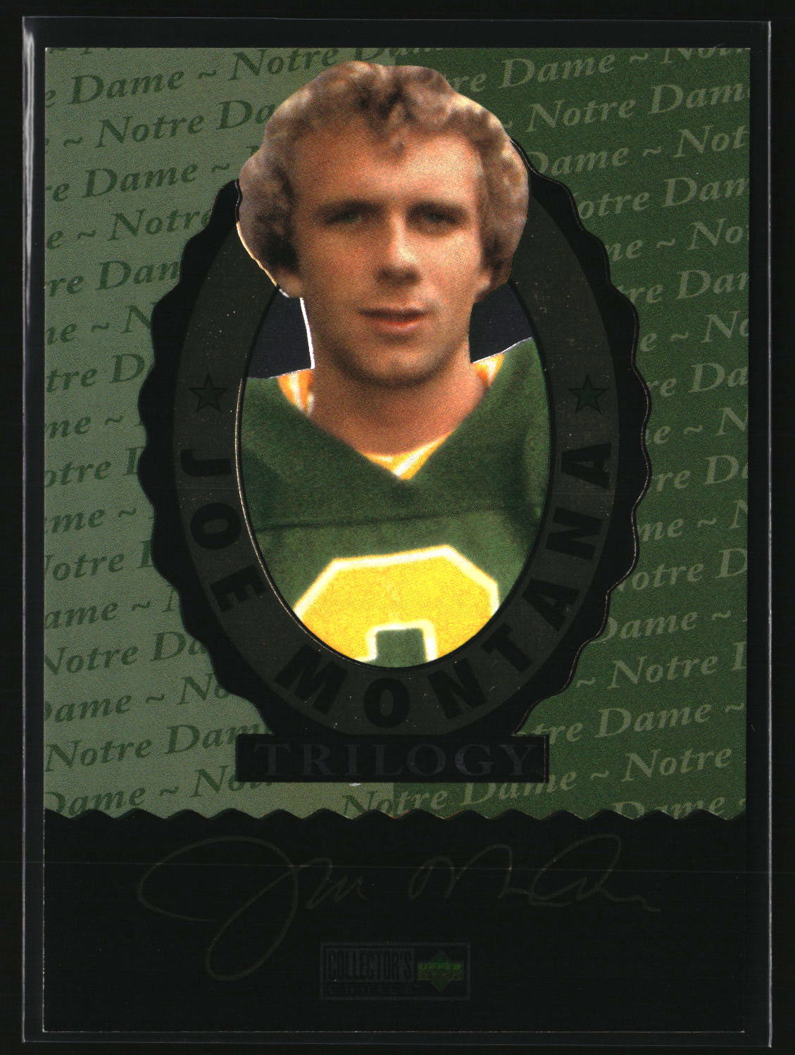 Checklist 1995 Collector's Choice Joe Montana Trilogy #NNO